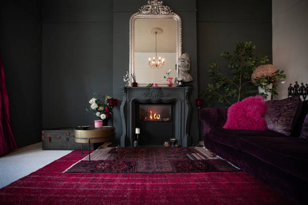 Fireplace in living room | Warnike Carpet & Tile