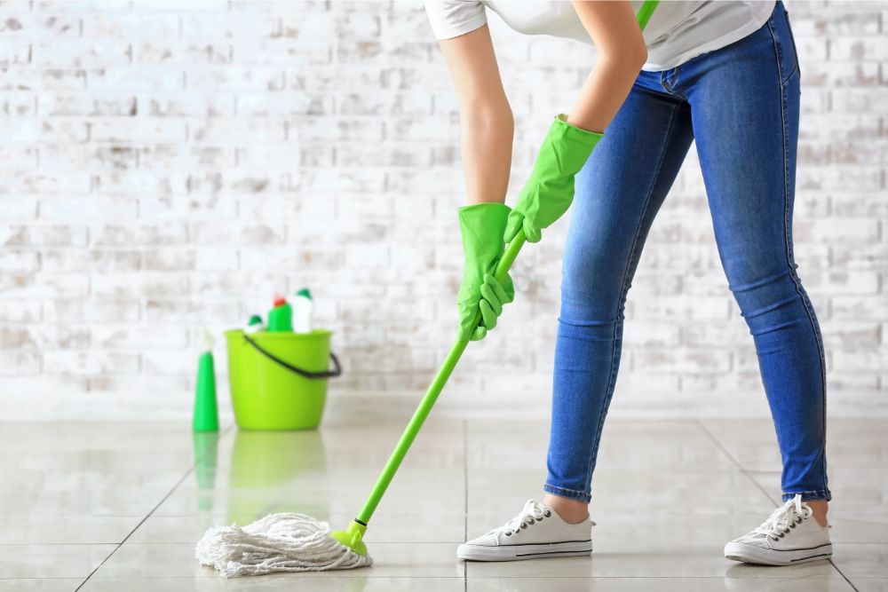 Tile floor cleaning | Warnike Carpet & Tile