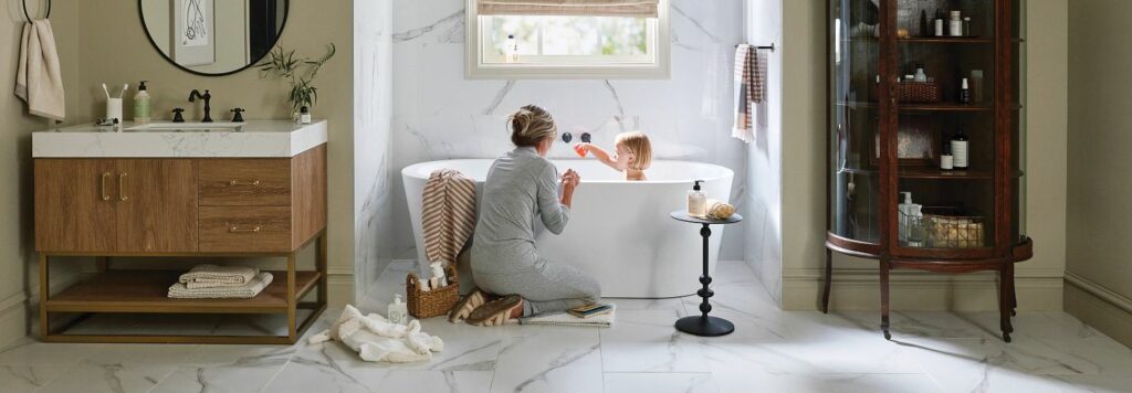 Bathroom tile flooring | Warnike Carpet & Tile